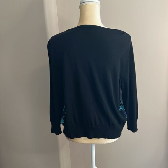 EUC Ann Taylor Floral Print Cardigan (size Large) - Picture 5 of 7